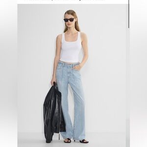 Aritzia Denim Forum The '90s Tailored Hi-Rise Wide Jean 27